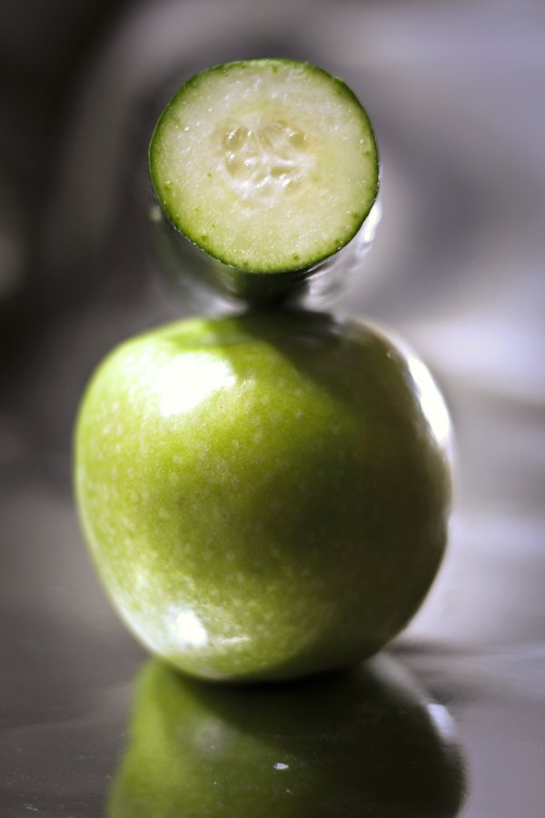 Twofer! Refreshing Green Apple, Cucumber, and Mint Spritz / Cucumber Apple Sugar Scrub