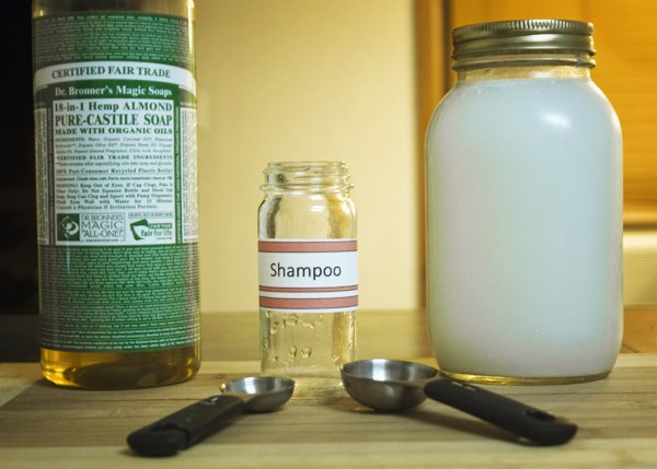 Coconut milk and castille shampoo ingredients