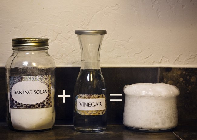 DIY 101 Baking Soda Vinegar = Not So Much