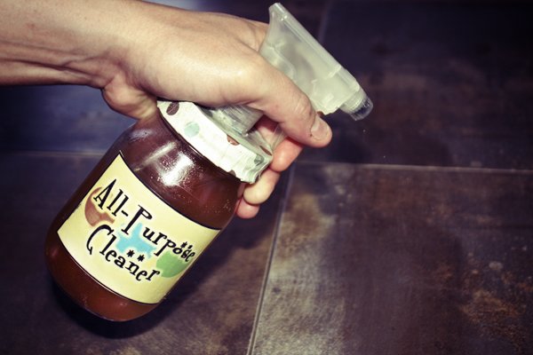 Homemade All-Purpose Cleaning Spray With Infused Vinegar