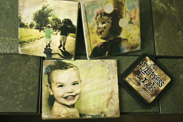 Distress Your Picture Tiles - And Photo Downloads For You!