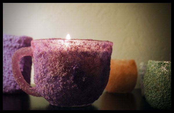 Crunchy Gifts: Sugared/Salted Candle Holders with Matching Bath Goodies