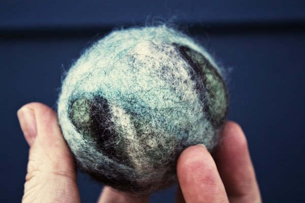 How to Make Felted Wool Dryer Balls