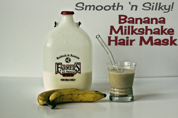 Smooth 'n Silky Banana Milkshake Hair Mask | Crunchy Betty