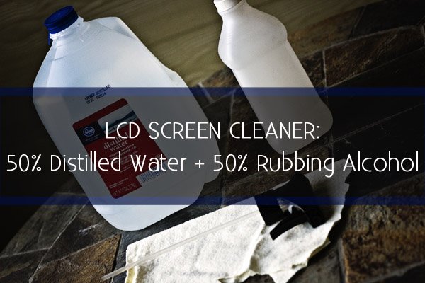Simple effective recipe for an LCD or plasma screen cleaner.