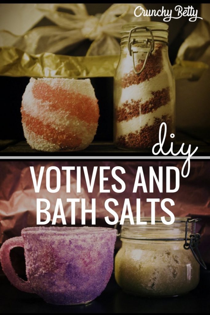 Crunchy Gifts: Sugared/Salted Candle Holders with Matching Bath Goodies 9