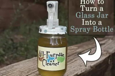 How to Turn a Glass Jar Into an Eco-Friendly Spray Bottle 1