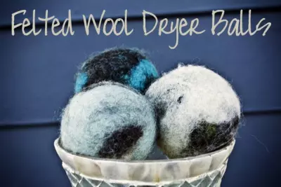 How to Make Felted Wool Dryer Balls